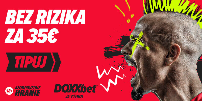 DOXXbet stávka bez&nbsp;rizika 35 eur