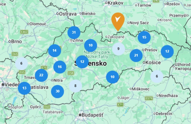 Pobočky Tipsport