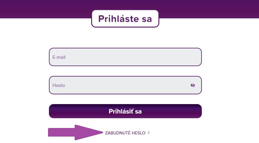 Prihlásenie do&nbsp;Rebuy Stars účtu a&nbsp;zabudnuté heslo