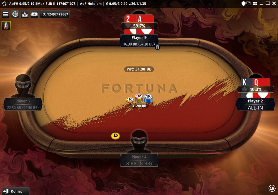 All-in Or Fold vo&nbsp;Fortune